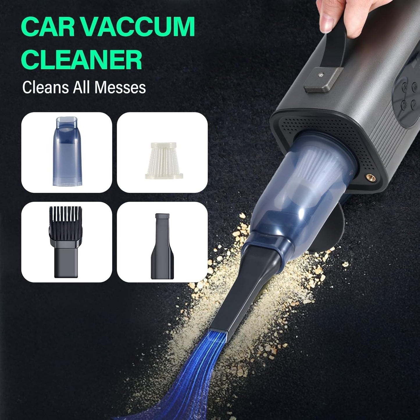 Newest 8 In 1 Portable Car Battery Starter With Air Compressor - AELYOS