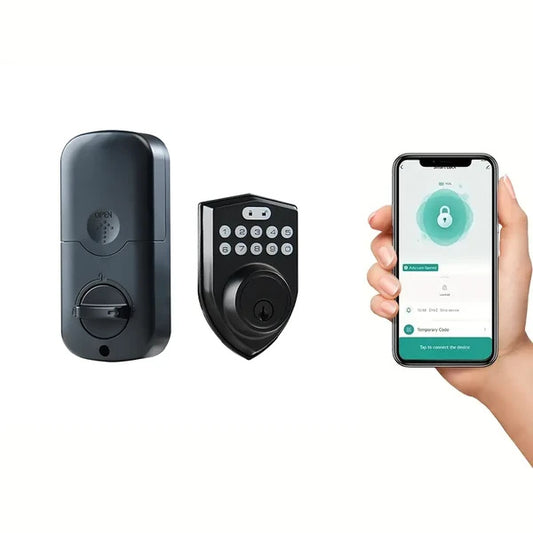 Tuya Smart Door Lock With App Control And Key - AELYOS