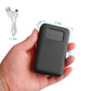 1Pc 1W MAh Portable Power Bank External Battery Pack Charger Dual USB Charge Interface With LCD Display Flashlight Type C Micro USB Lightning Input - AELYOS