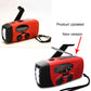 Solar hand crank USB charging radio flashlight - AELYOS