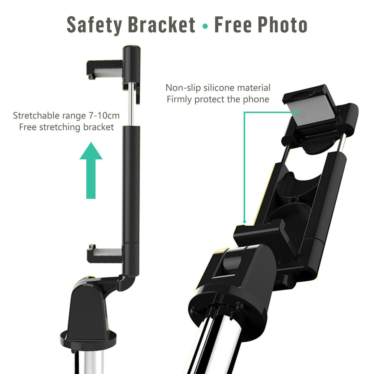 3-in-1 Universal Selfe Sick Tripod Stand For Cell Phone With Bluetooth Remote - AELYOS