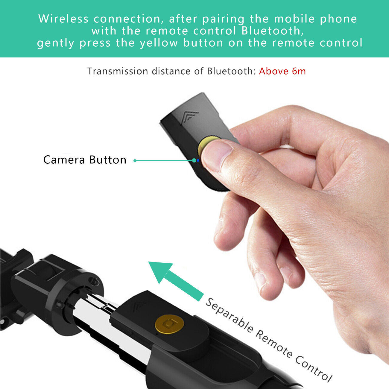 3-in-1 Universal Selfe Sick Tripod Stand For Cell Phone With Bluetooth Remote - AELYOS