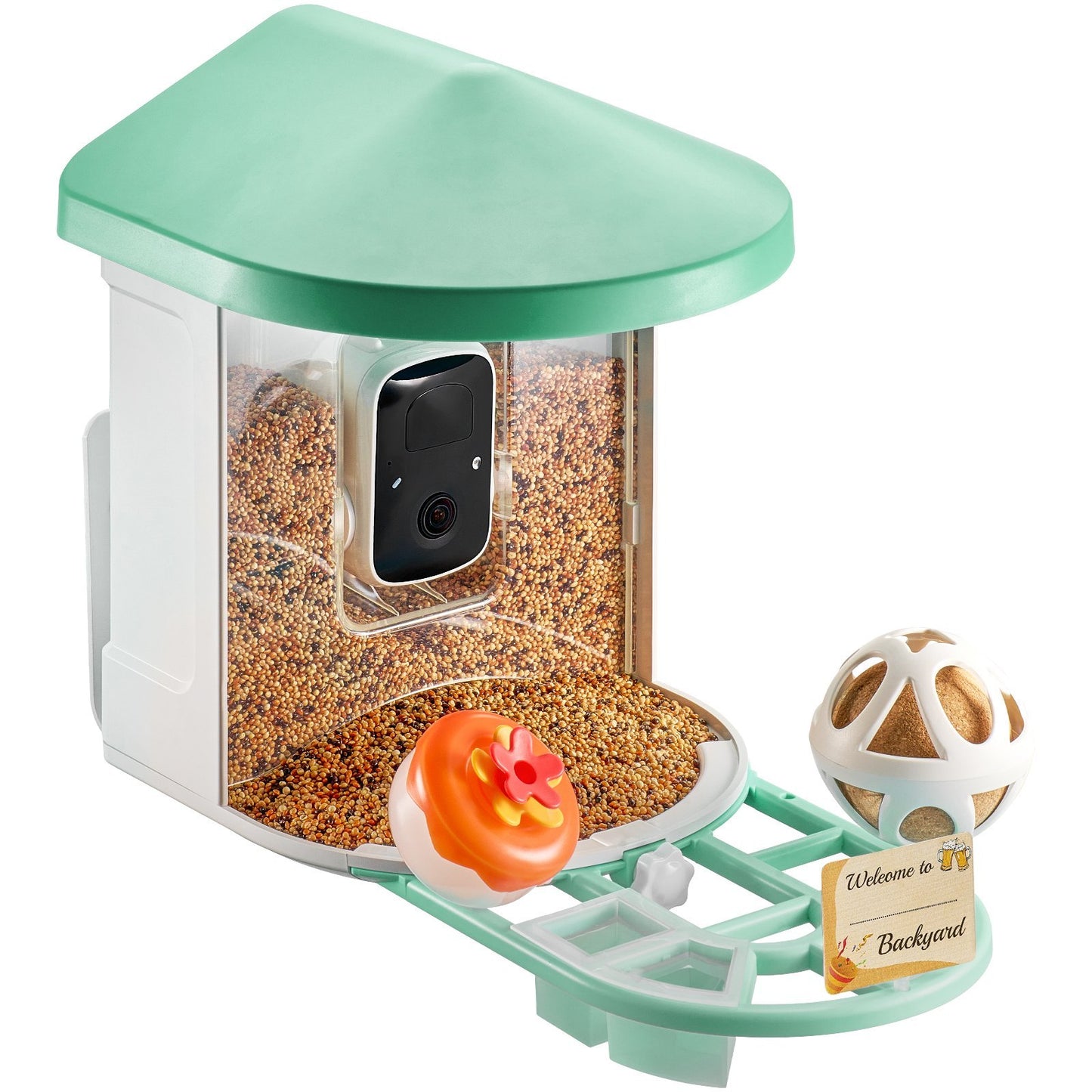 VEVOR Smart Bird Feeder With Camera 2K HD AI Identify Bird Species Auto Capture - AELYOS