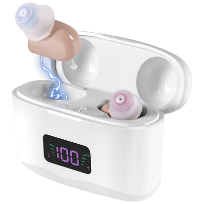 Hearing Aid, Charging Case, Portable Hearing Aids, Sound Amplifier, Hearing Aids, Pairs - AELYOS