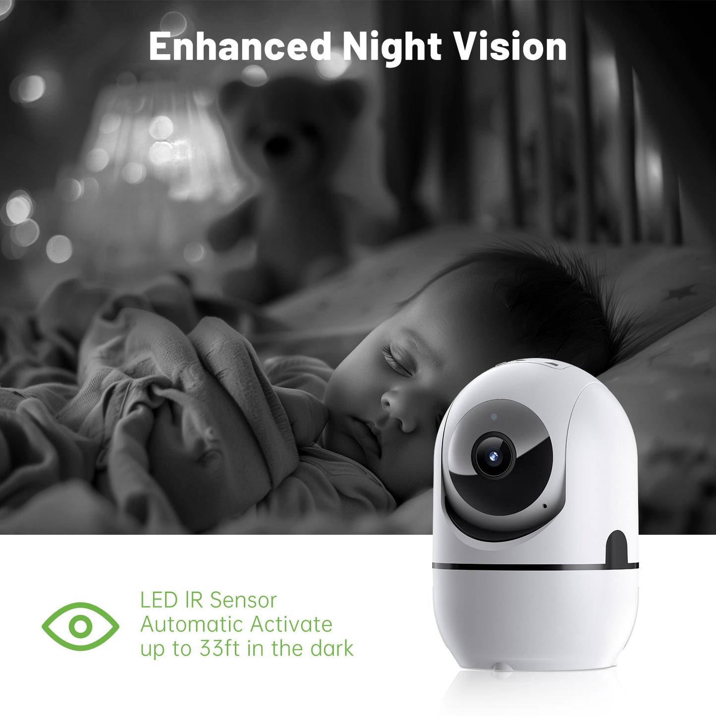 2-way Video Call Network Camera PTZ WIFI Security Cam AI Smart Camera For Home Night Vision Wireless - AELYOS