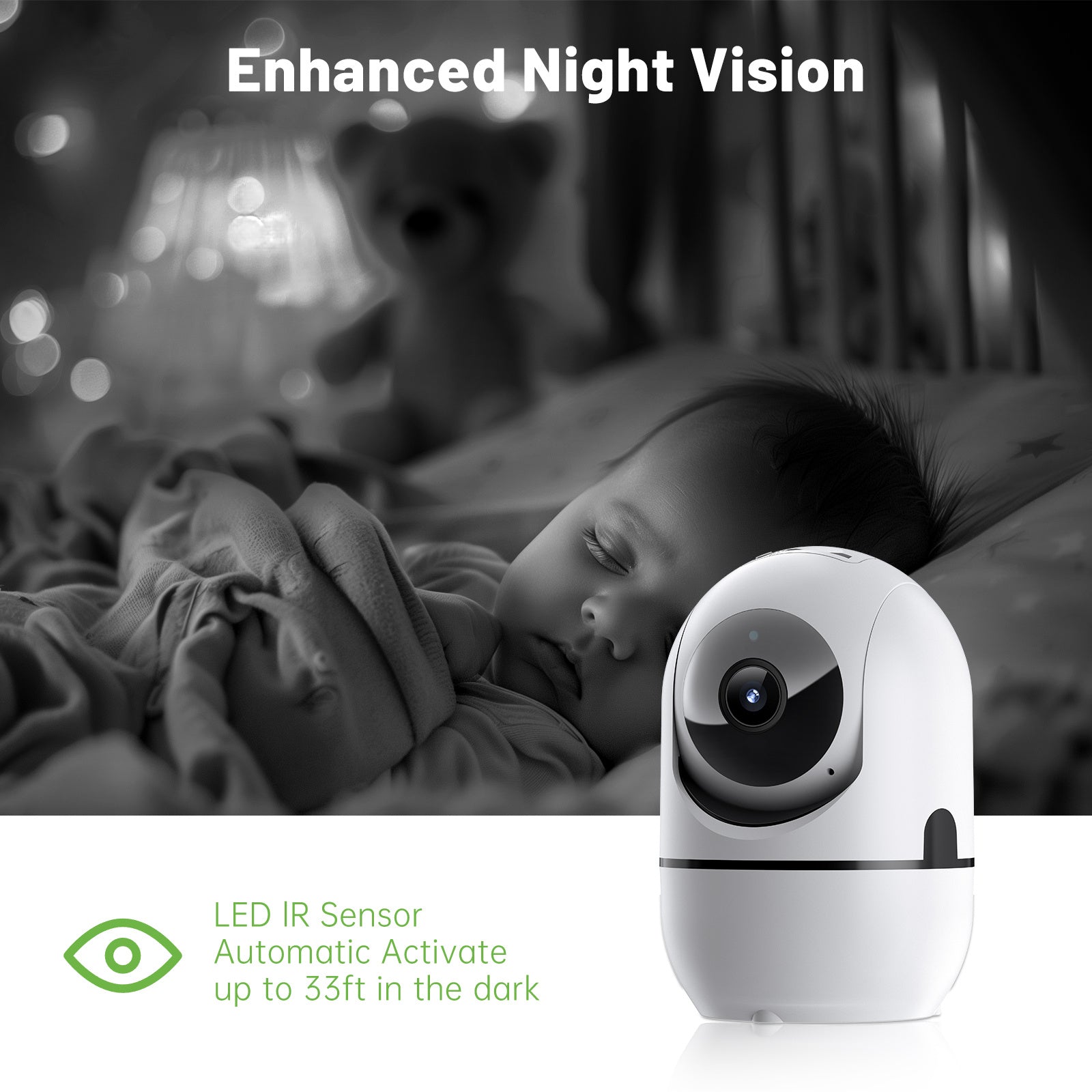2-way Video Call Network Camera PTZ WIFI Security Cam AI Smart Camera For Home Night Vision Wireless - AELYOS