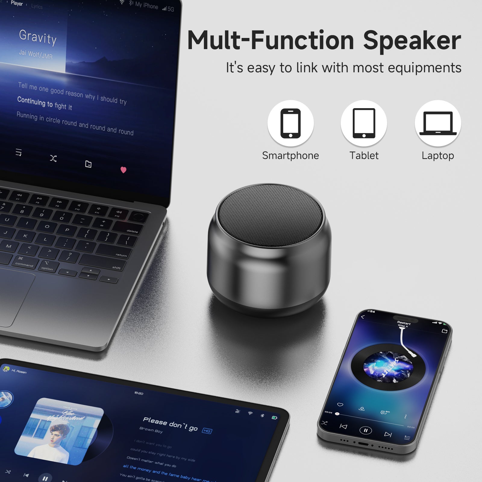 JYX L6 Portable Bluetooth Speaker & Powerful Sound And Deep Bass Party Speaker For Home & Outdoor And Travel - AELYOS