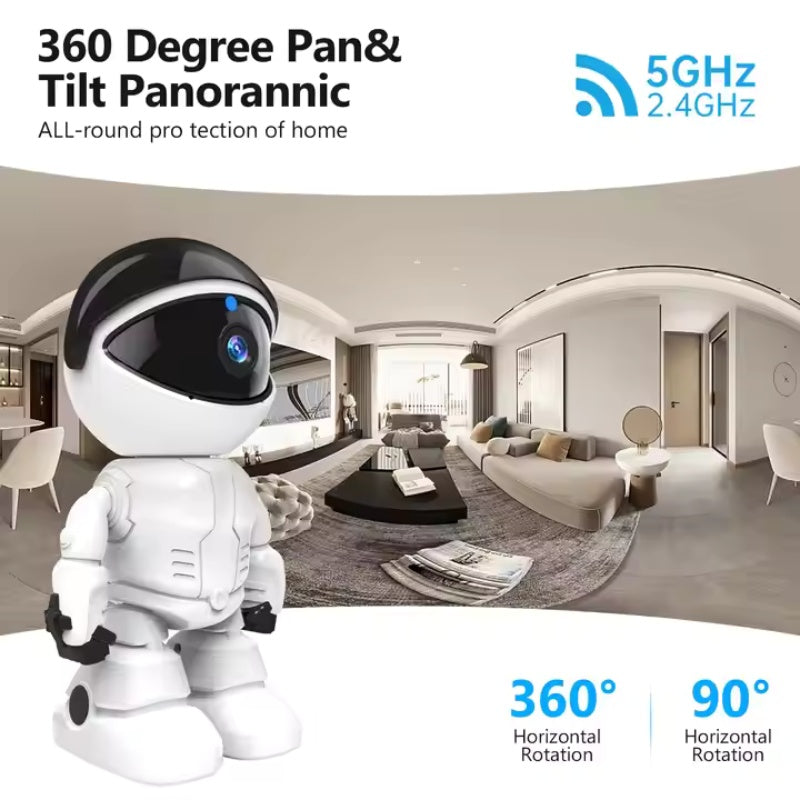 WESECUU Smart Robot WiFi IP Camera 1080P HD Baby Monitor & Home Security - AELYOS