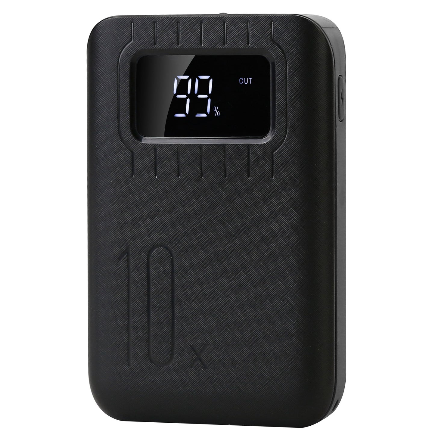 1Pc 1W MAh Portable Power Bank External Battery Pack Charger Dual USB Charge Interface With LCD Display Flashlight Type C Micro USB Lightning Input - AELYOS