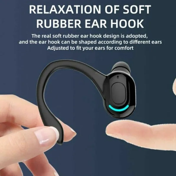 New Bluetooth 5.1 Headset Wireless Earphones Stereo Headphones Ear Hook - AELYOS