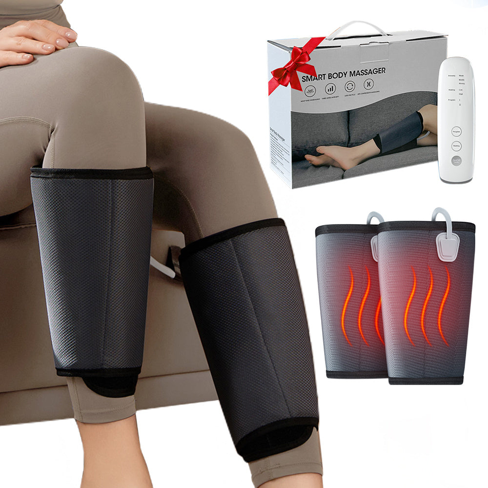 Intelligent Leg Massage Device - 3 Levels Of Pressure And Heat Therapy Leg Relaxation Therapy Tool - AELYOS