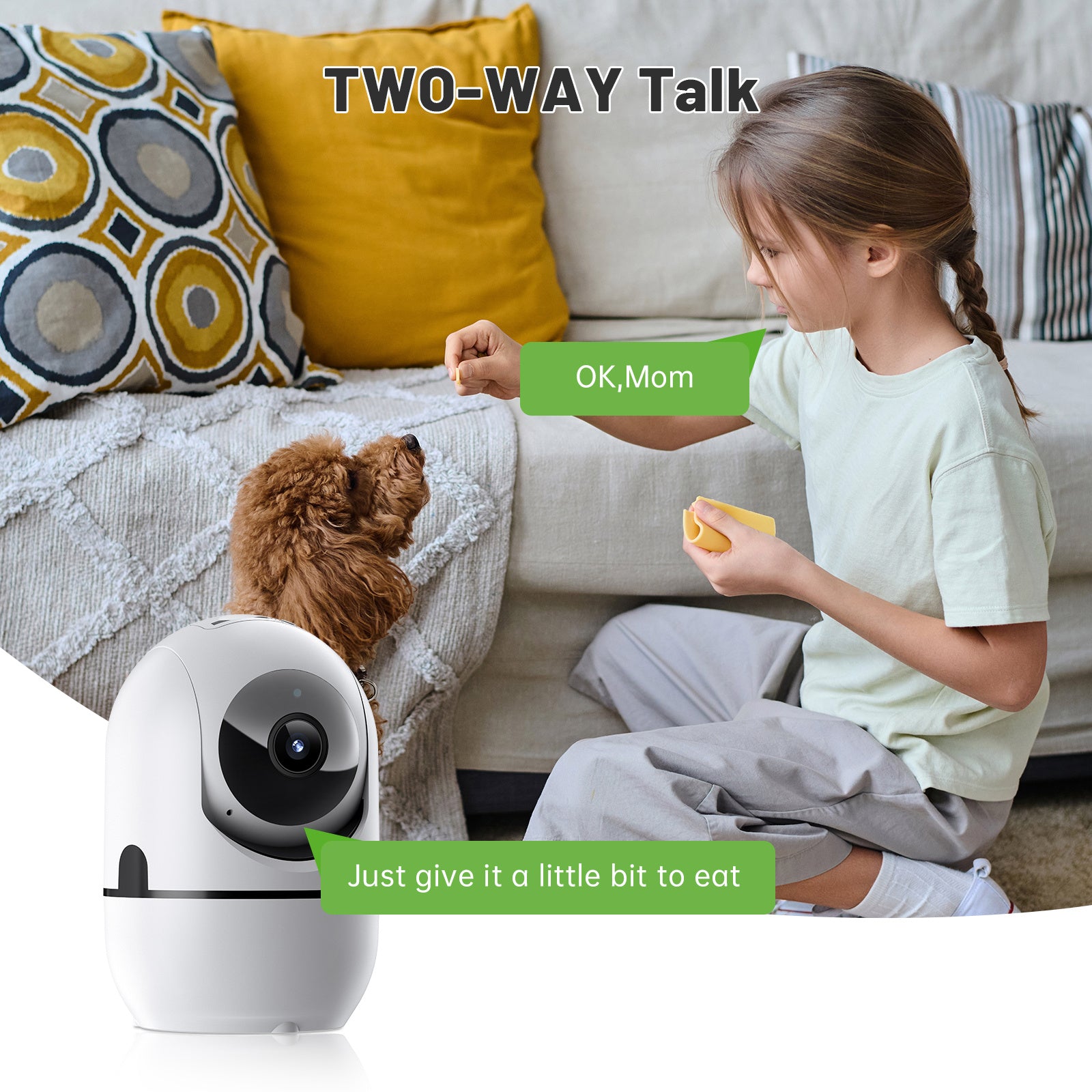 2-way Video Call Network Camera PTZ WIFI Security Cam AI Smart Camera For Home Night Vision Wireless - AELYOS