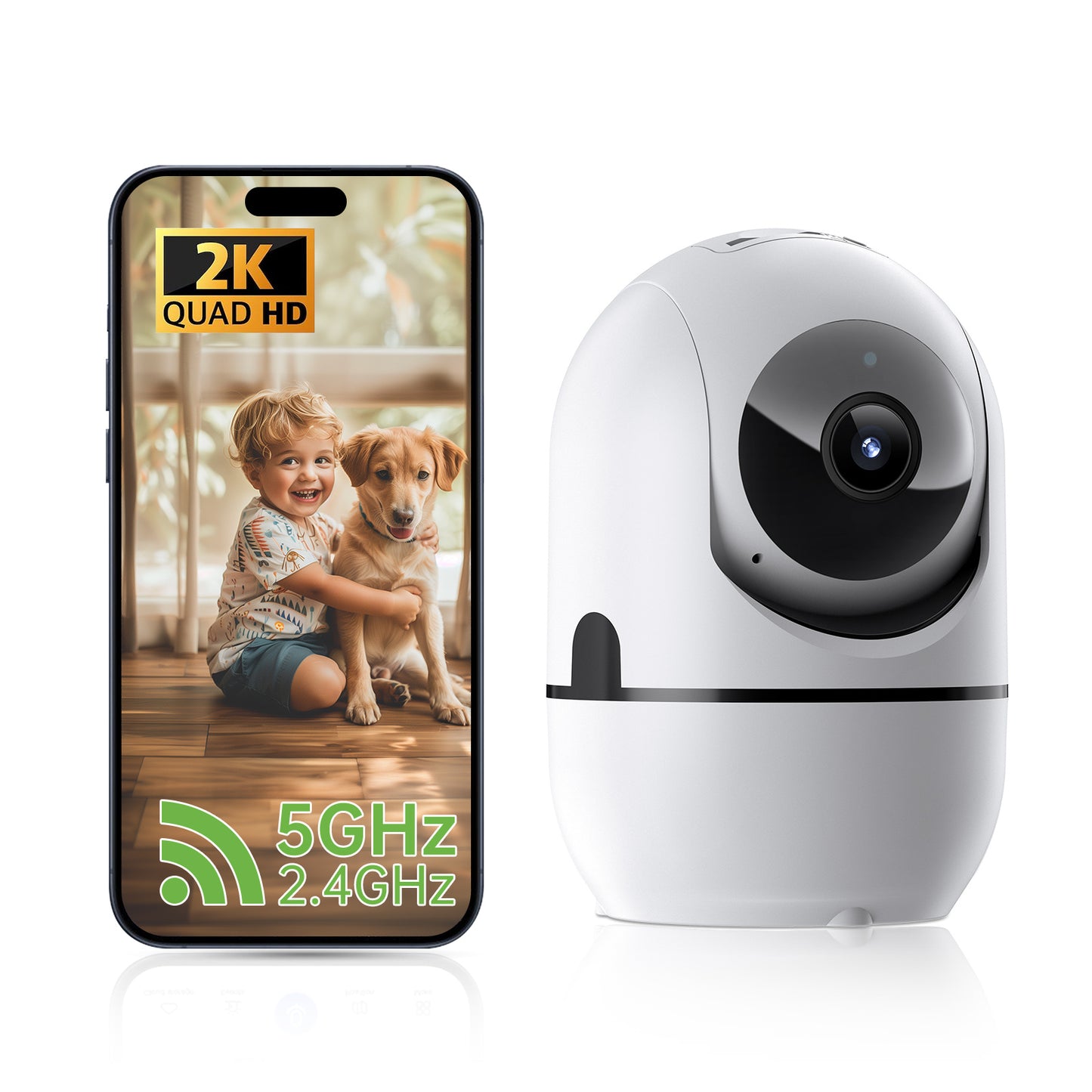 2-way Video Call Network Camera PTZ WIFI Security Cam AI Smart Camera For Home Night Vision Wireless - AELYOS