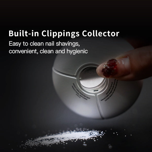Multi-Functional Electric Nail Clipper, Dual-Speed Adjustment, Built-in Nail Clippings Collector - AELYOS