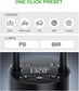 Smart Portable Tire Air Pump For Cars, Motorcycles, Bicycles And Balls With Pressure Gauge And LED Screen For Fast Inflation - AELYOS