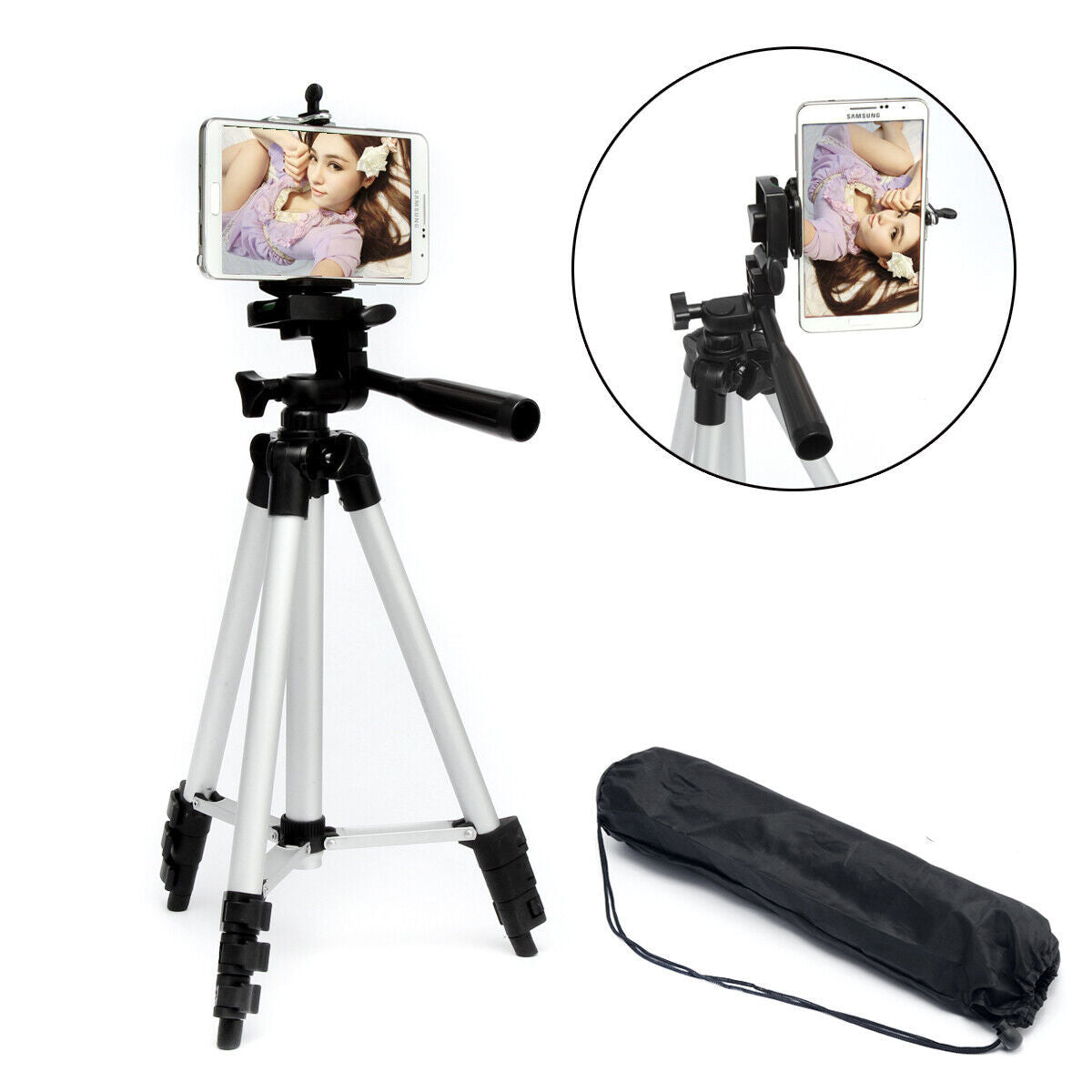 Professional Camera Tripod Stand Holder Mount For Cell Phone, Portable Tripod, Mobile Phone Live Stream Holder, Camera Tripod - AELYOS