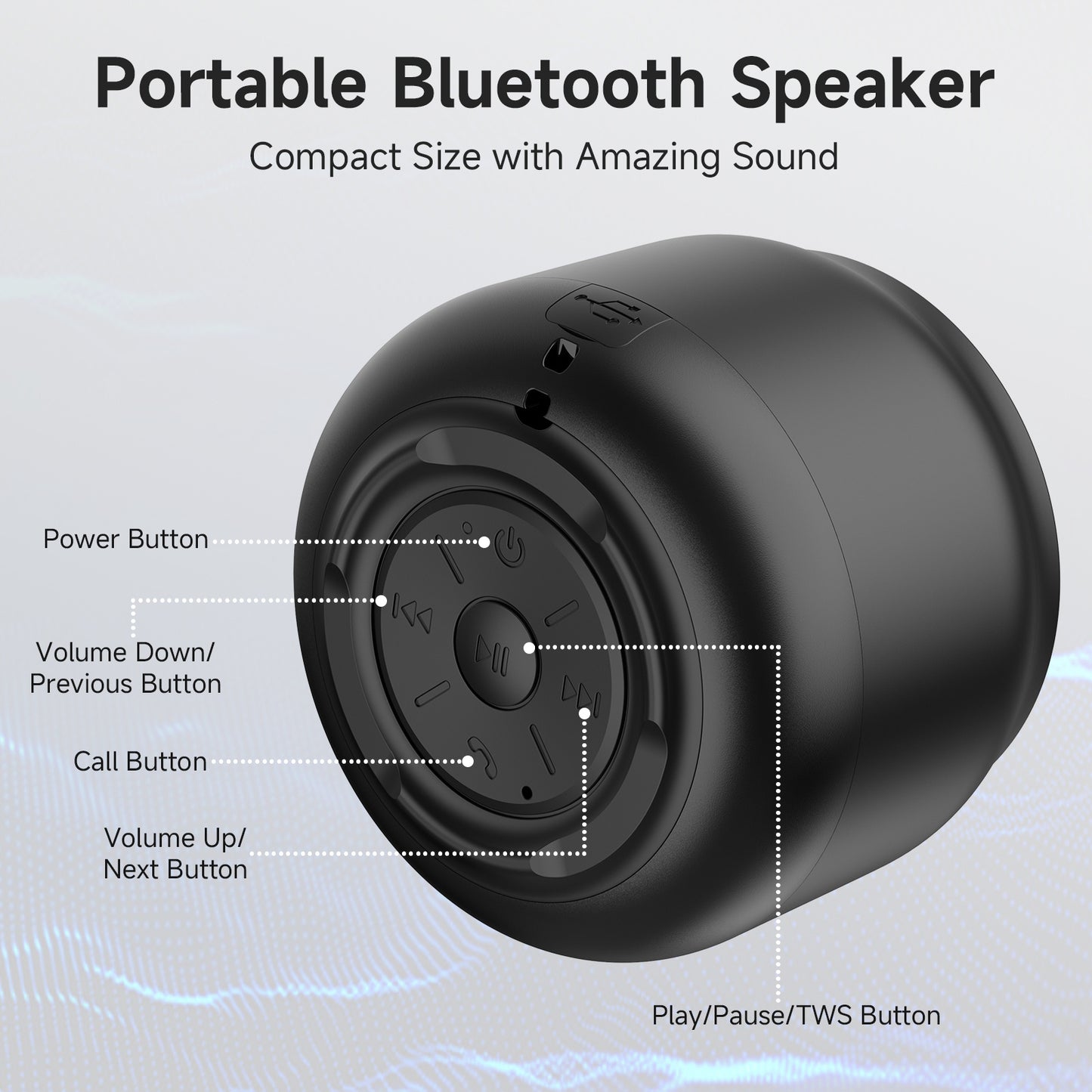 JYX L6 Portable Bluetooth Speaker & Powerful Sound And Deep Bass Party Speaker For Home & Outdoor And Travel - AELYOS