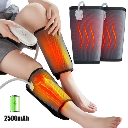 Intelligent Leg Massage Device - 3 Levels Of Pressure And Heat Therapy Leg Relaxation Therapy Tool - AELYOS