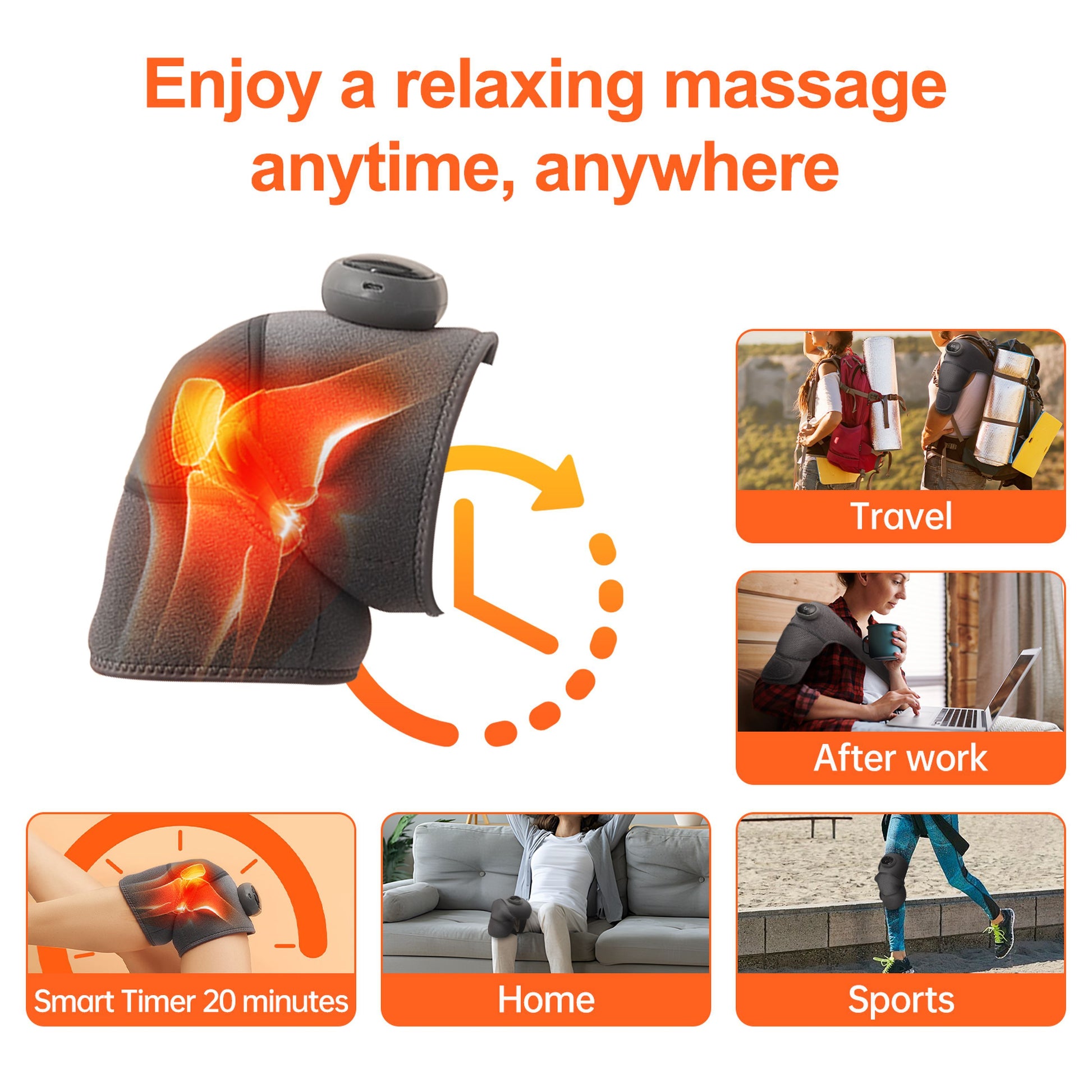 Trending Rechargeable Knee Comfort Pad Smart Relief Portable Care - AELYOS