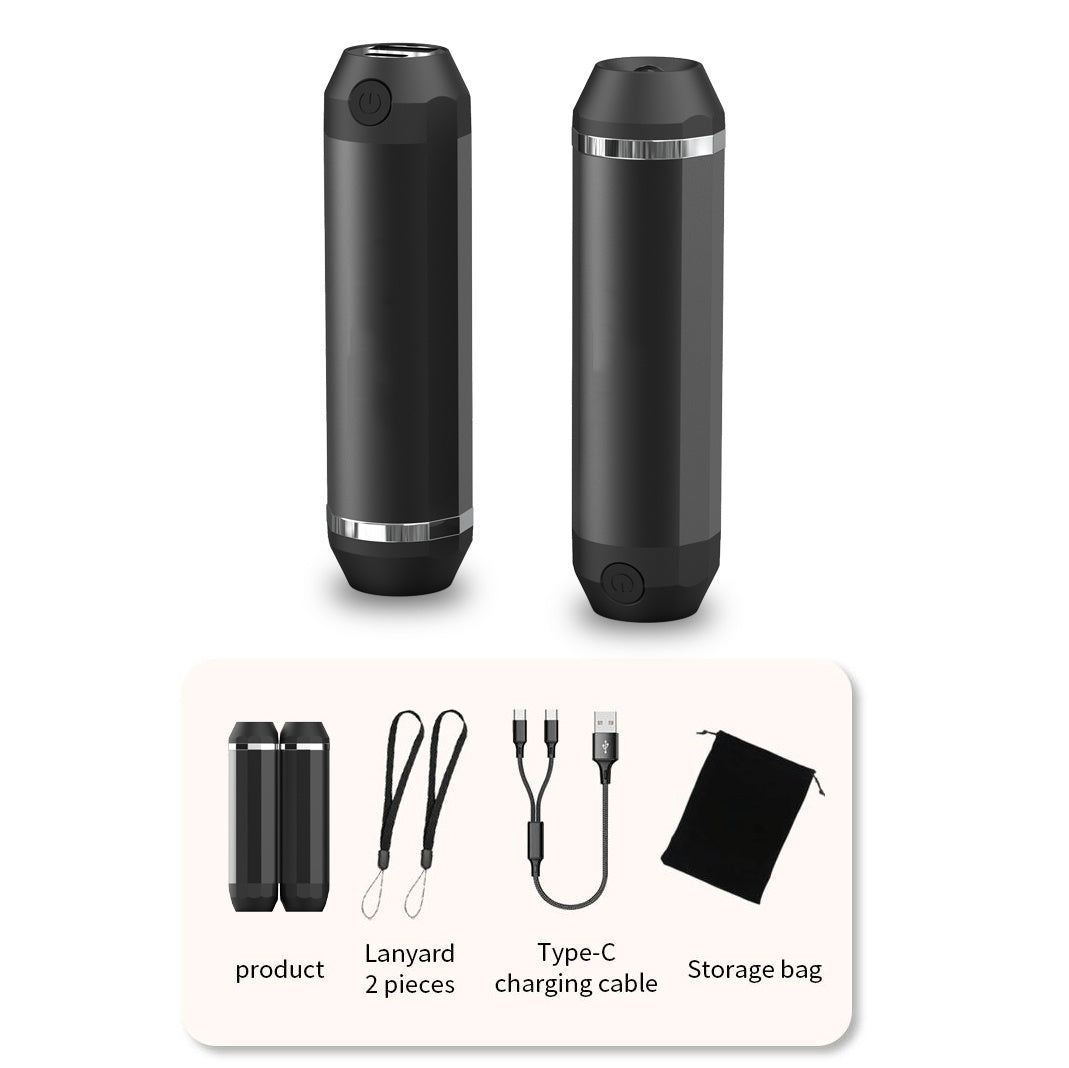 Portable Pocket Heater With Split Magnetic And Flashlight Hand Warmers - AELYOS