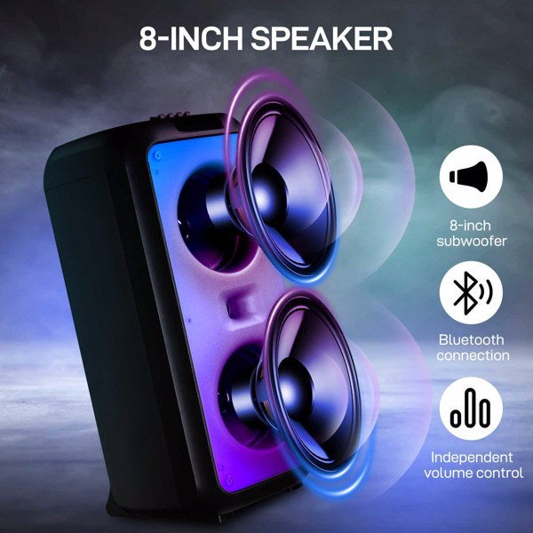 40W Multi Speaker, Light Rhythm Change, Bluetooth Remote Control, Plastic Rod Speaker - AELYOS