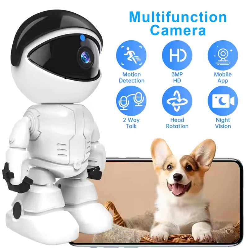 WESECUU Smart Robot WiFi IP Camera 1080P HD Baby Monitor & Home Security - AELYOS