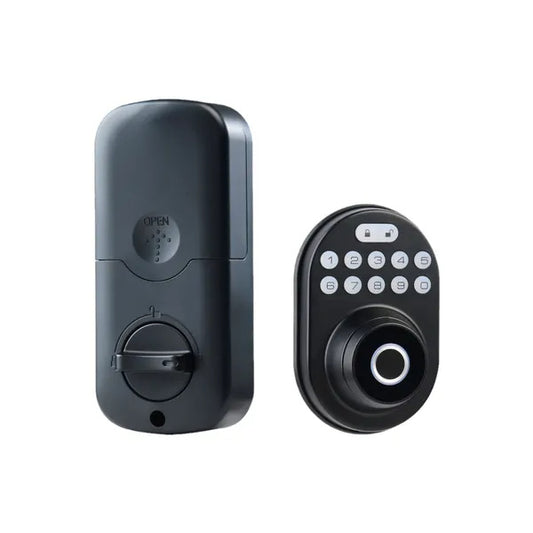 Tuya Intelligent Fingerprint Door Lock With Application Control And Key - AELYOS